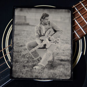 Gabriel is an up-and-coming Nashville guitarist and singer. Here he is seen on 4x5 tintype.